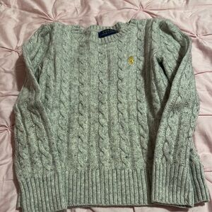 Gray Cable Knit Sweater by Polo Ralph Lauren